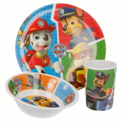 MELAMINE SET PAW PATROL COLORS