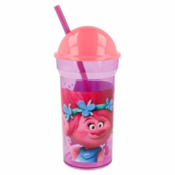 DOME CLEAR STRAW TUMBLER 460 ML |  TROLLS