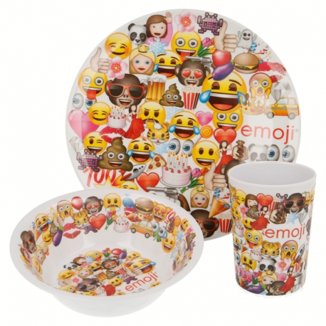 MELAMINE SET EMOJI