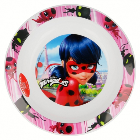 KIDS MICRO DEEP PLATE MIRACULOUS LADYBUG 