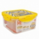3 PCS SQUARE HERMETIC FOOD CONTAINERS SET MINIONS RULES