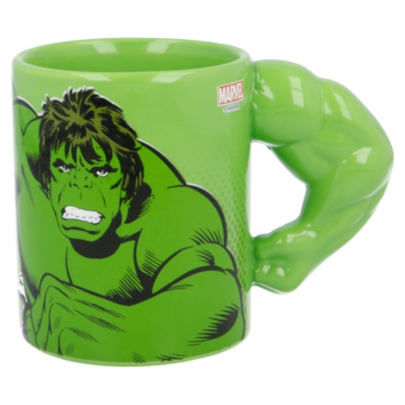 CERAMIC 3D ARM MUG 11 OZ HULK