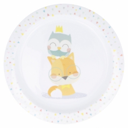 KIDS MICRO PLATE OWL&FOX