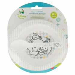 2 PCS TODDLER MICRO SET (MICRO BOWL AND MICRO PP SPOON TODDLER) LITTLE TREASURES